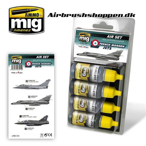 A.MIG 7211 RENCH MODERN JETS Aircraft colors 4x17 ml